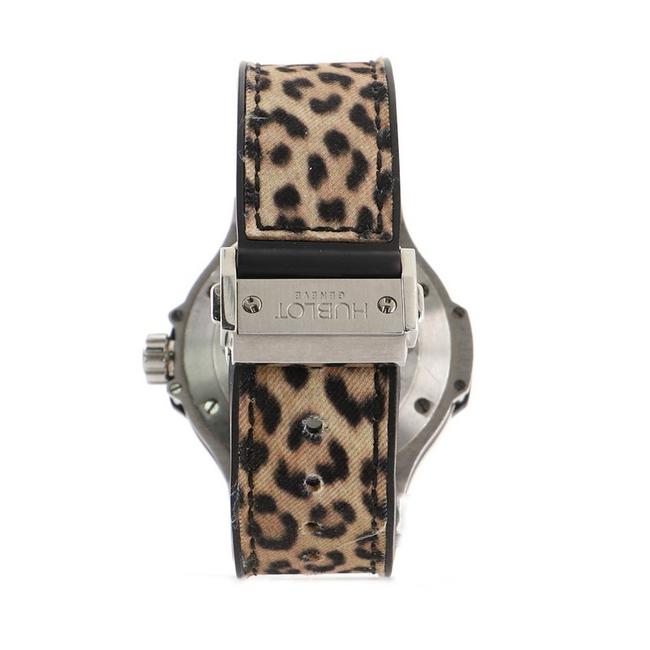Hublot Big Bang Quartz Stainless Steel with Diamond Bezel and Leopard P Watch Hublot Big Bang Quartz Stainless Steel with Diamond Bezel and Leopard P Watch