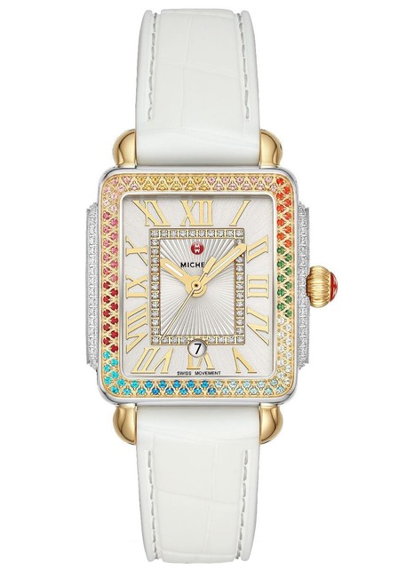 Michele Two Tone Deco Madison Mid Carousel 18k Gold Diamond Mww06g000022 Watch Michele Two Tone Deco Madison Mid Carousel 18k Gold Diamond Mww06g000022 Watch