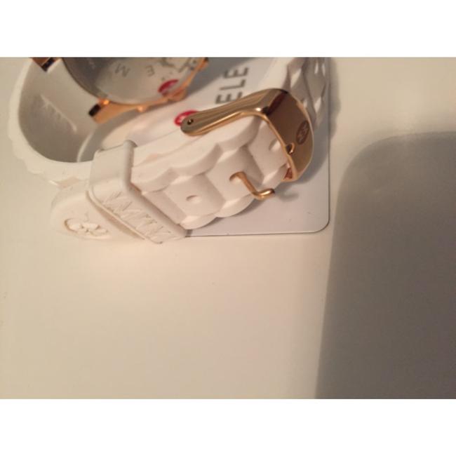 Michele White/Rose Gold Sport Watch Michele White/Rose Gold Sport Watch