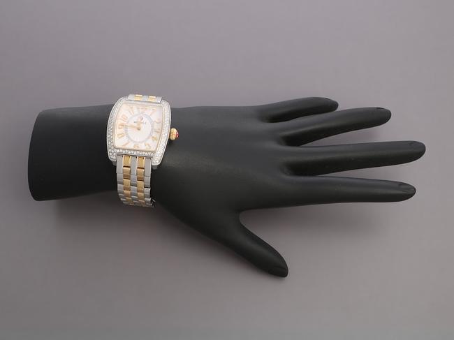 Michele Gold Tone & Stainless Steel Two Tone Diamond Urban Watch Michele Gold Tone & Stainless Steel Two Tone Diamond Urban Watch