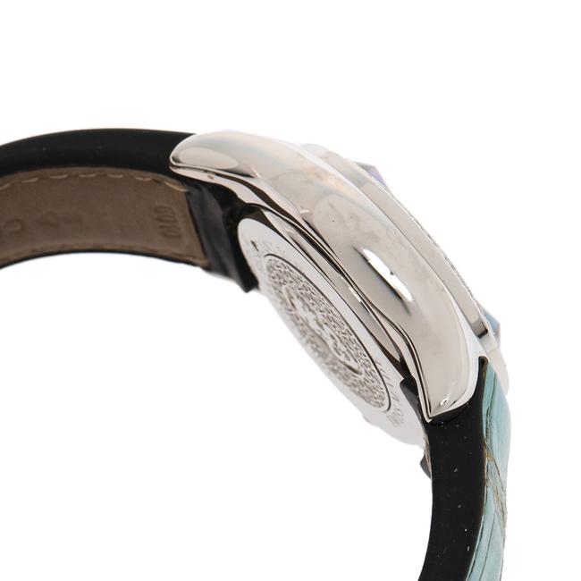 Corum Blue Mother Of Pearl Stainless Steel Leather Bubble Mid-size 39.151.47 Womens Wristwatch 35 Mm Watch Corum Blue Mother Of Pearl Stainless Steel Leather Bubble Mid-size 39.151.47 Womens Wristwatch 35 Mm Watch