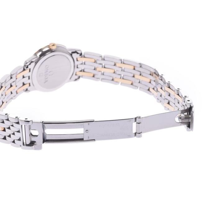 Omega White Diamonds 18k Yellow Gold and Stainless Steel De Ville 4375.71 Womens Wristwatch 22 Mm Watch Omega White Diamonds 18k Yellow Gold and Stainless Steel De Ville 4375.71 Womens Wristwatch 22 Mm Watch