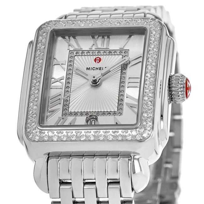 Michele Silver Deco Madison Mid Diamond Mww06g000001 Watch Michele Silver Deco Madison Mid Diamond Mww06g000001 Watch