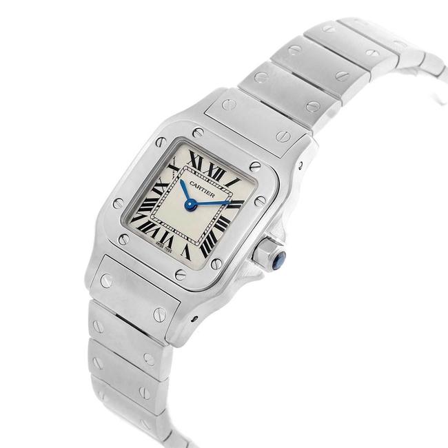 Cartier Silver Stainless Steel Santos Galbee Small W20056d6 Womens Wristwatch 24mm Watch Cartier Silver Stainless Steel Santos Galbee Small W20056d6 Womens Wristwatch 24mm Watch