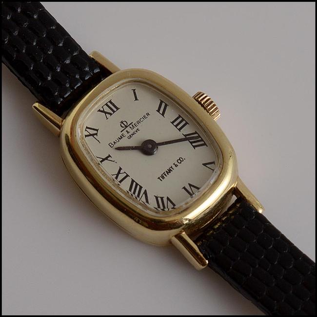 Baume & Mercier Gold/Brown Rdc11240- Tiffany Co. Vintage 14k Wristwatch Watch Baume & Mercier Gold/Brown Rdc11240- Tiffany Co. Vintage 14k Wristwatch Watch
