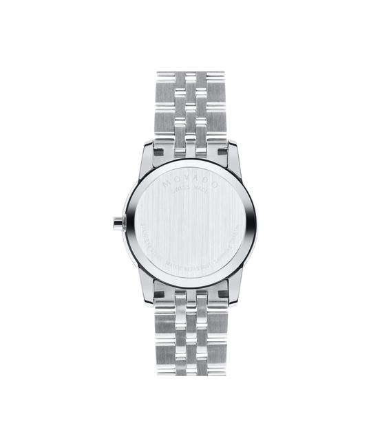Movado Silver Museum Classic Mother Of Pearl Diamond Dial 0606612 Watch Movado Silver Museum Classic Mother Of Pearl Diamond Dial 0606612 Watch