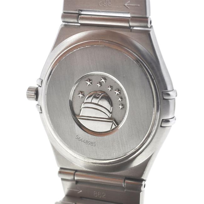 Omega White Constellation Stainless Steel Diamonds Bezel Watch Omega White Constellation Stainless Steel Diamonds Bezel Watch