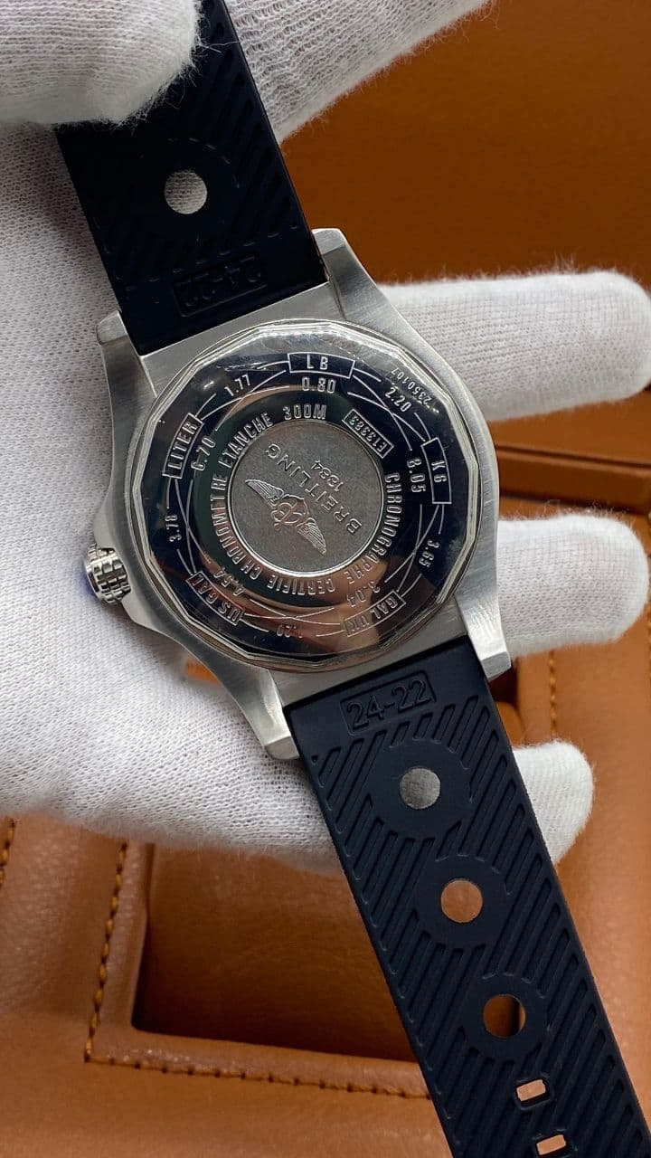 Breitling Bandit Black Chrono High Version on Black Rubber Strap