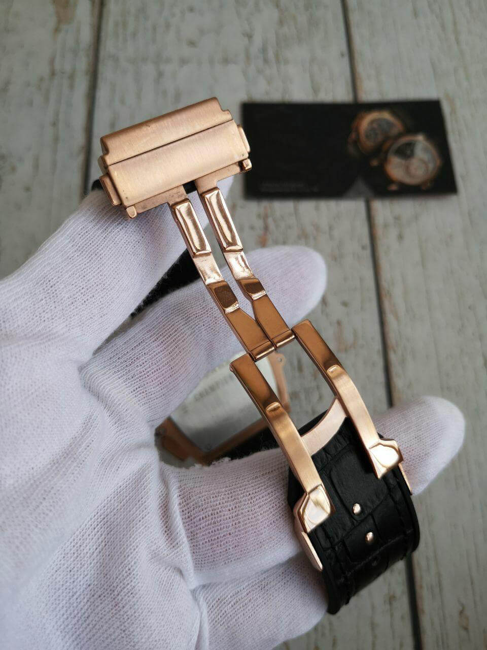 Hublot Spirit Gold Case Black Leather Strap