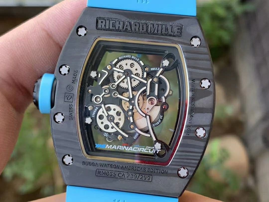 RM055 NTPT KVF Best Edition Skeleton Dial Gold on White Rubber Strap MIYOTA8215 V3 RM055 NTPT KVF Best Edition Skeleton Dial Gold on White Rubber Strap MIYOTA8215 V3