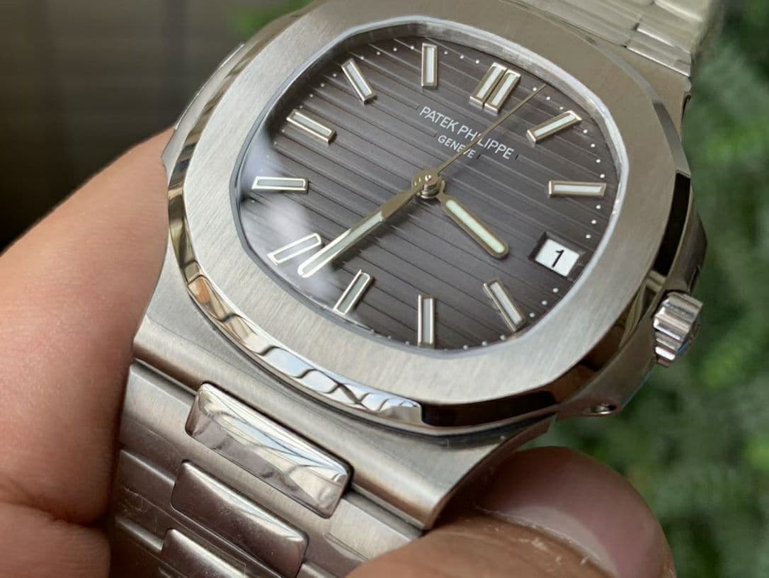 Nautilus 5711/1A PPF 1:1 Best Edition Grey Textured Dial on SS Bracelet 324CS V4
