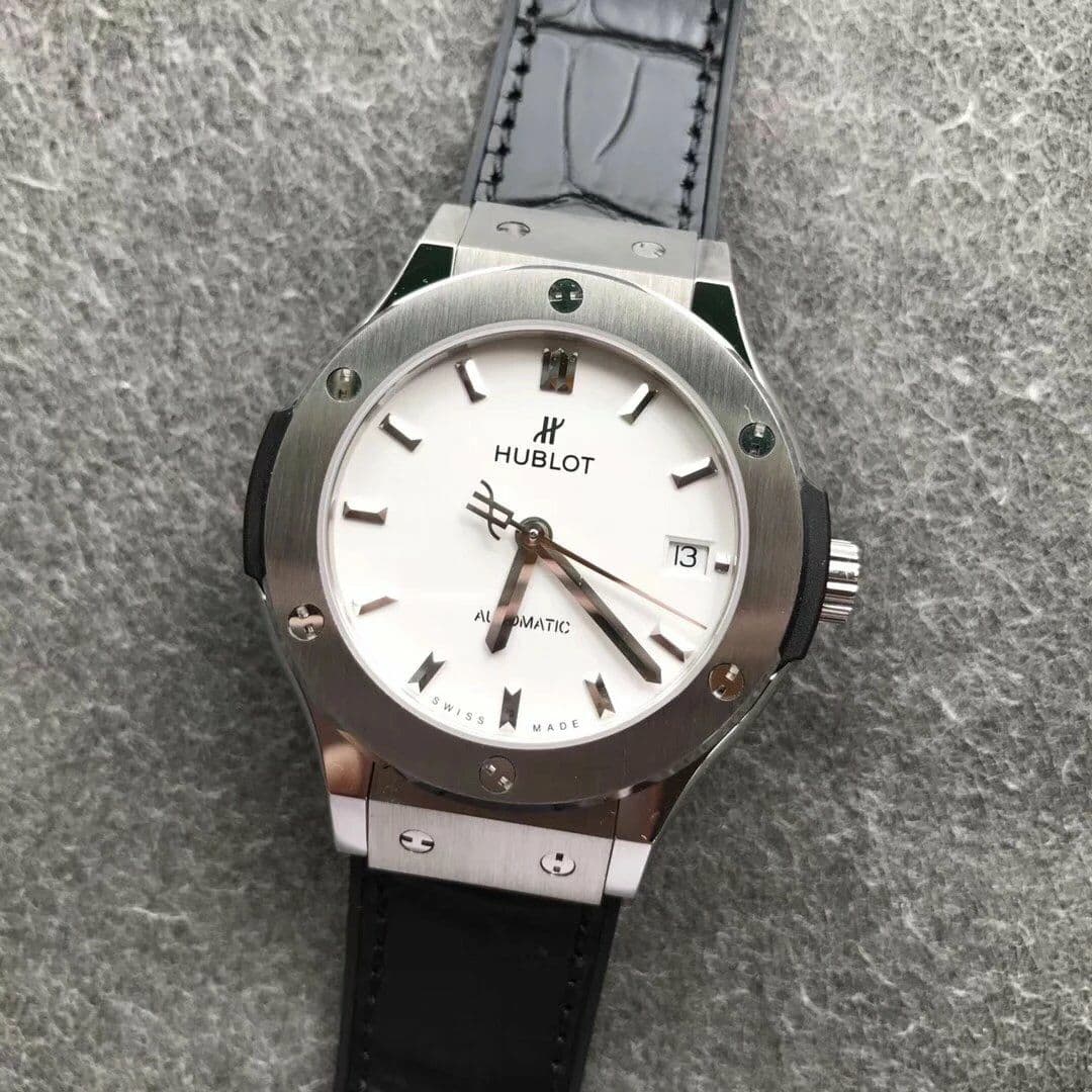 Classic Fusion 38mm Titanium JJF 1:1 Best Edition White Dial on Black Gummy Strap A2892 V2 Classic Fusion 38mm Titanium JJF 1:1 Best Edition White Dial on Black Gummy Strap A2892 V2