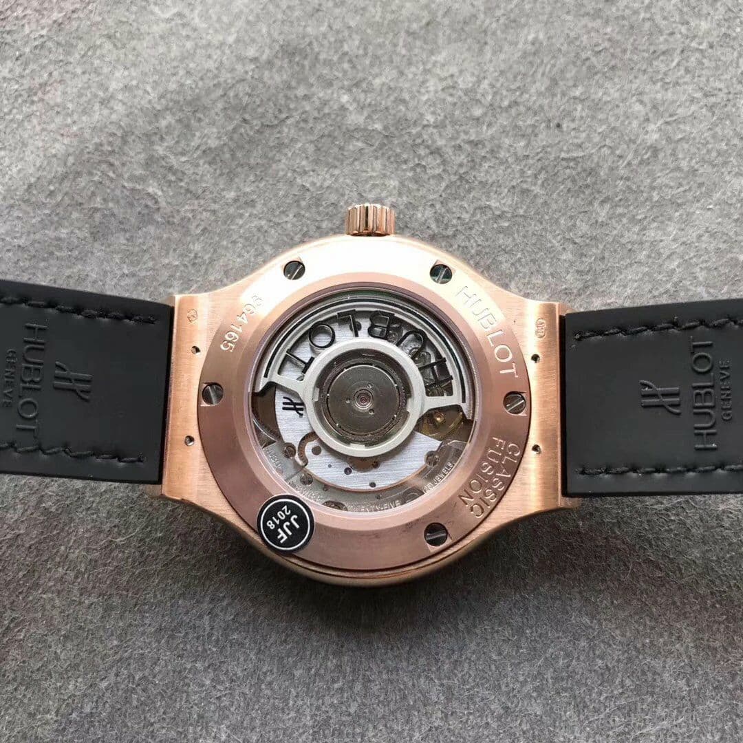 Classic Fusion 38mm RG JJF 1:1 Best Edition Black Dial on Black Gummy Strap A2892 V2 Classic Fusion 38mm RG JJF 1:1 Best Edition Black Dial on Black Gummy Strap A2892 V2