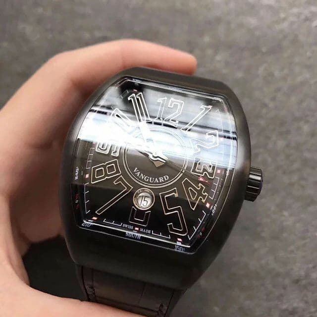 Franck Muller Vanguard Mens Yachting V45 DLC/LE Black/Wht ZF MY9015 Franck Muller Vanguard Mens Yachting V45 DLC/LE Black/Wht ZF MY9015