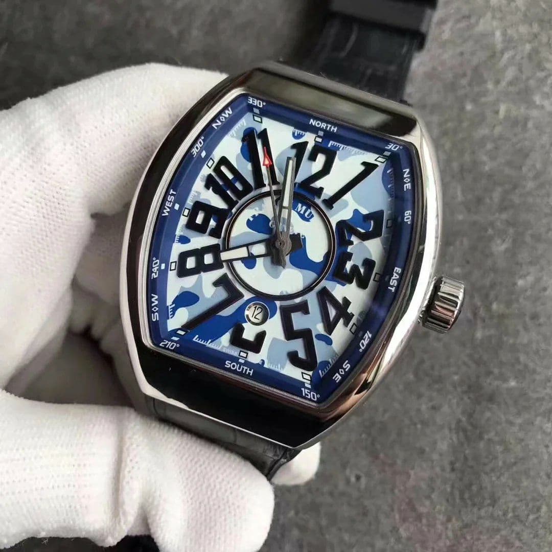 Franck Muller Vanguard Camuflage V45 DLC/LE Blue/Whte ZF MY9015 Franck Muller Vanguard Camuflage V45 DLC/LE Blue/Whte ZF MY9015