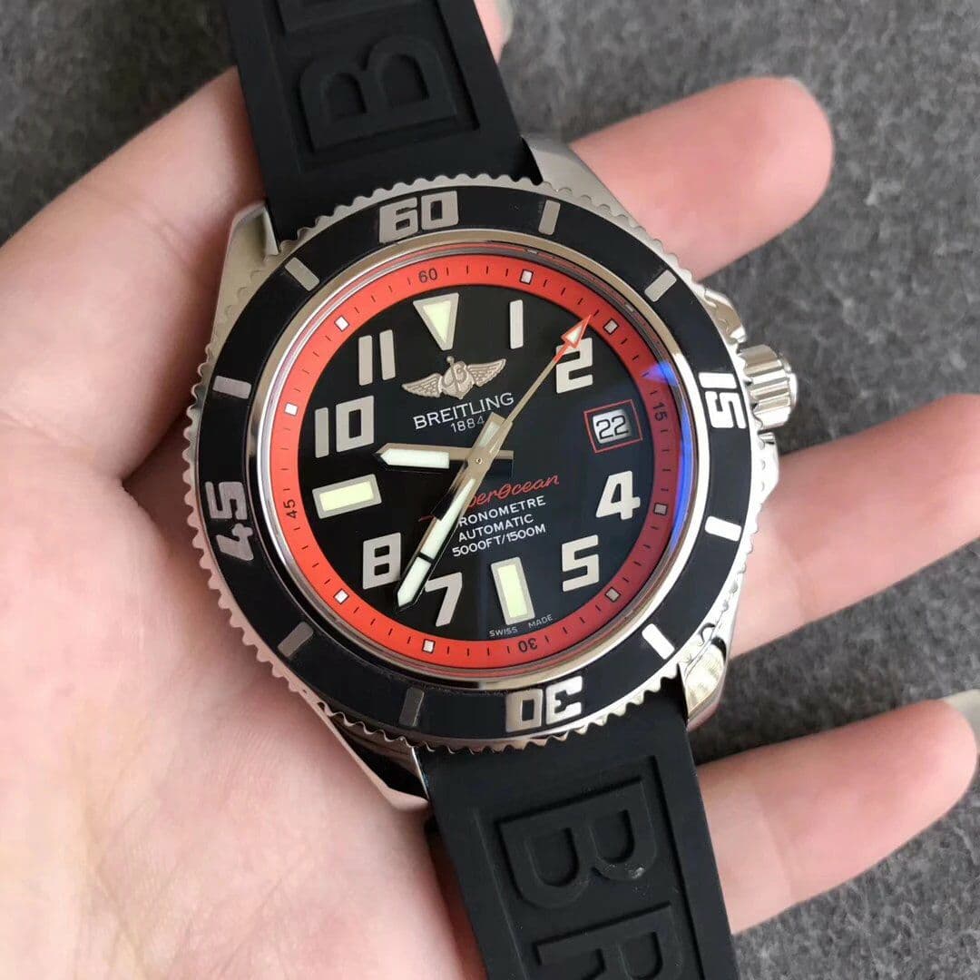 Breitling SuperOcean II 42mm SS/RU Blk/Red ZF Asia 2836 Breitling SuperOcean II 42mm SS/RU Blk/Red ZF Asia 2836