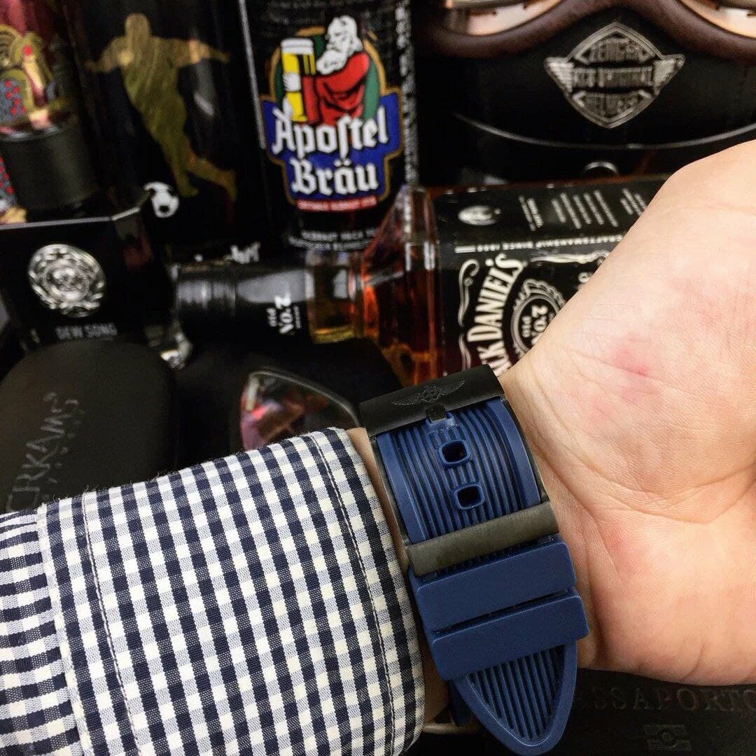 Breitling Avenger Blue Dial on Blue Nylon Strap
