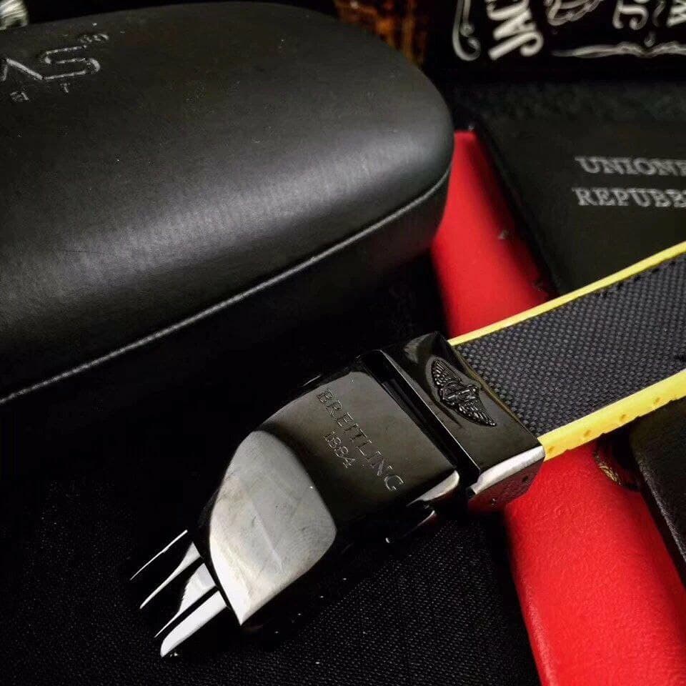 Breitling Avenger Black Dial on Black Nylon Strap