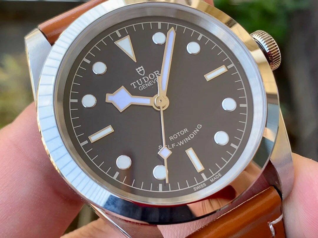 Black Bay 41 LF 1:1 Best Edition Blue Dial on Brown Leather Strap A2824 Black Bay 41 LF 1:1 Best Edition Blue Dial on Brown Leather Strap A2824