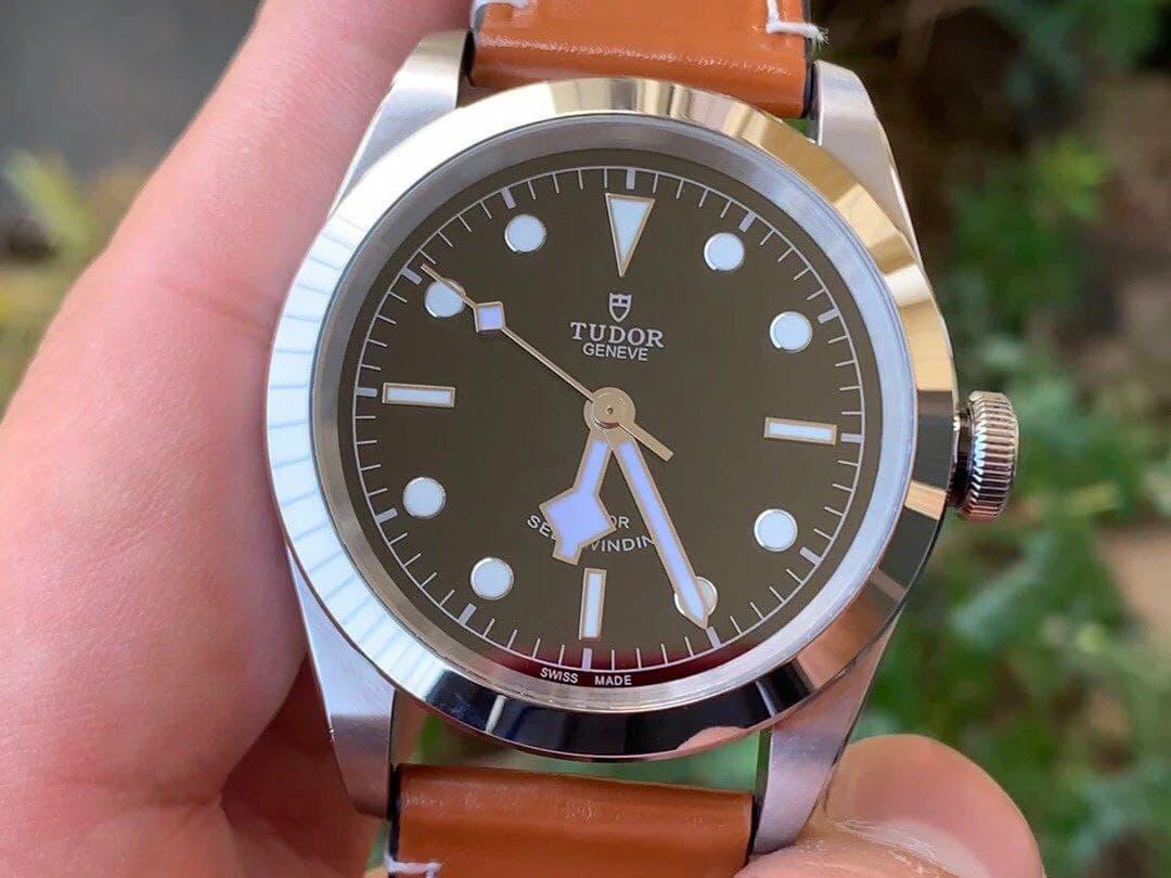 Black Bay 41 LF 1:1 Best Edition Black Dial on Brown Leather Strap A2824 Black Bay 41 LF 1:1 Best Edition Black Dial on Brown Leather Strap A2824
