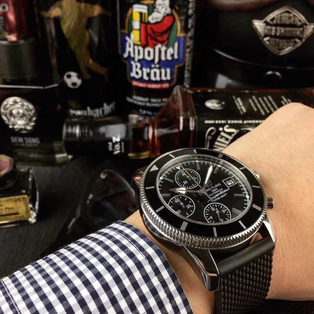 Breitling Superochen Black Dial Chrono
