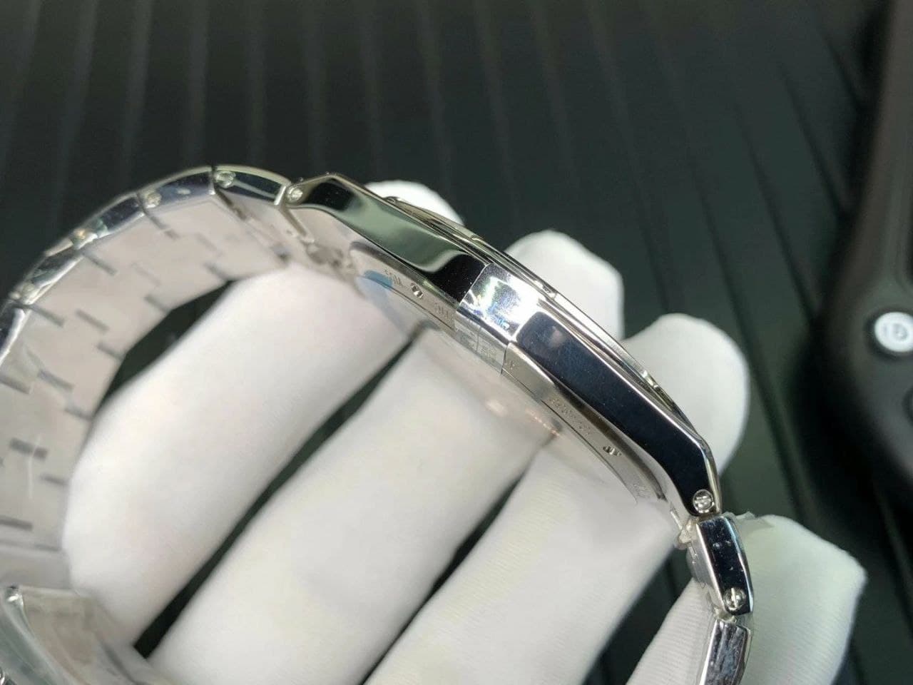 Overseas Ultra-Thin 2000V XF 1:1 Best Edition Black Dial on SS Bracelet