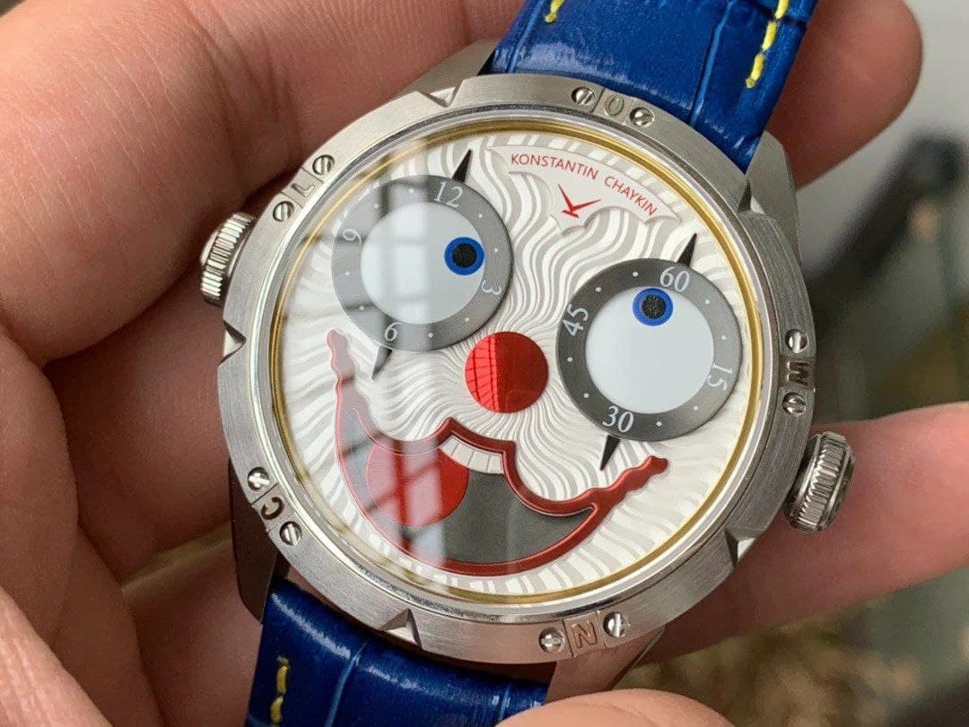 Konstantin Chaykin Joker Grey Dial 24collector leather strap Konstantin Chaykin Joker Grey Dial 24collector leather strap
