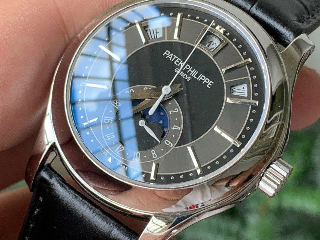 Annual Calendar 5205G GRF Best Edition Gray Dial on Black Leather Strap A324 Annual Calendar 5205G GRF Best Edition Gray Dial on Black Leather Strap A324