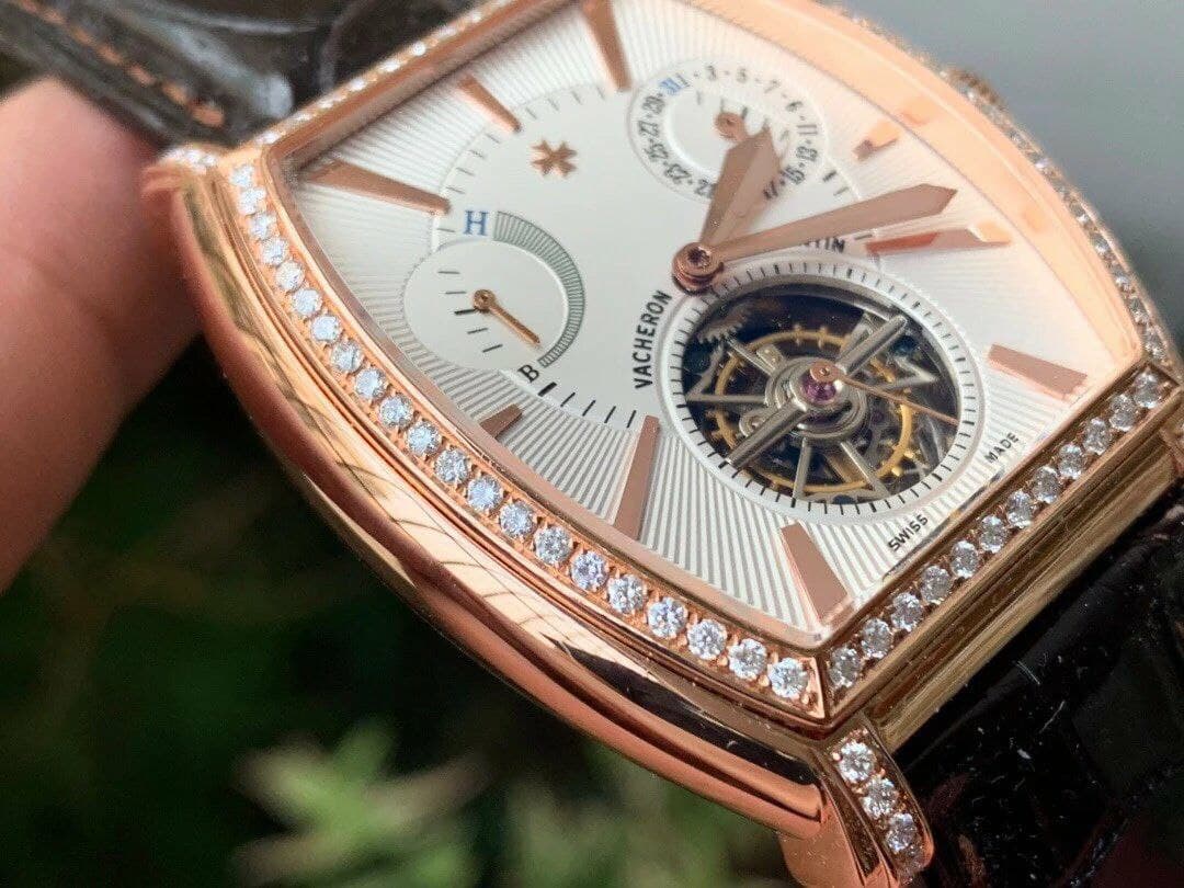 Malte Tourbillon SS Skeleton White Dial Diamond on Brown Leather Strap 1:1 Best Edition Version Malte Tourbillon SS Skeleton White Dial Diamond on Brown Leather Strap 1:1 Best Edition Version