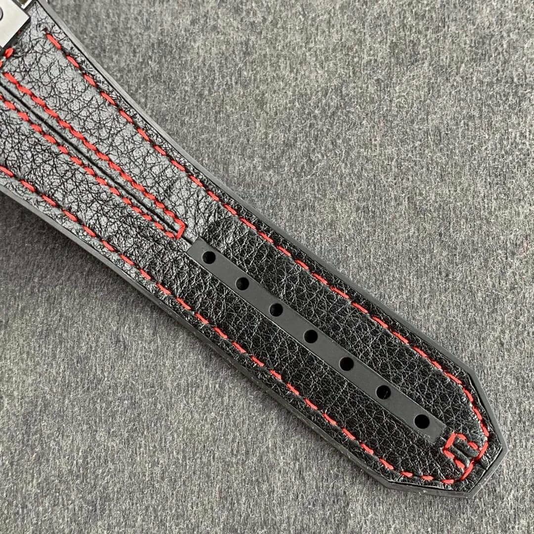 Big Bang Ferrari Unico Black Ceramic V6F Best Edition Skeleton Dial on Black Gummy Strap HUB1288