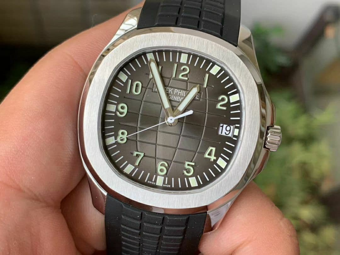 Aquanaut 5167A Singapore Edition SS ZF 1:1 Best Edition Black Second Hand on Black Rubber Strap 324CS