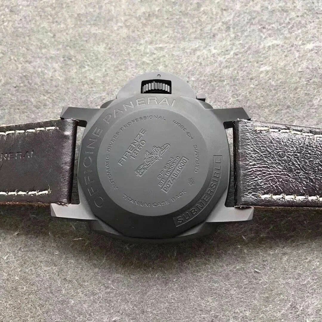 PAM968 VSF 1:1 Best Edition Black Ceramic Bezel and Dial on Black Calfskin Strap P.9010 Clone