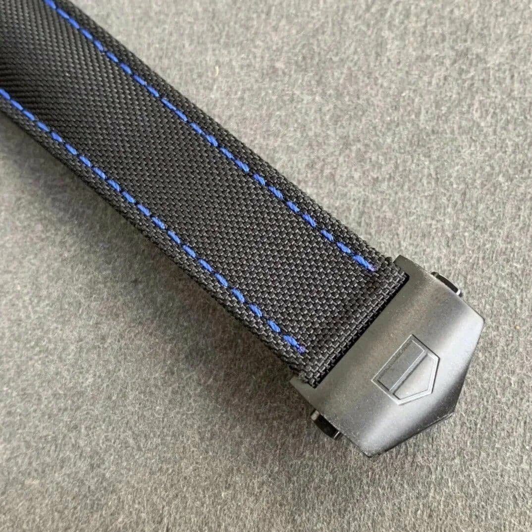 Aquaracer Calibre 5 Blue Carbon TBF 1:1 Best Edition Carbon Dial on Nylon Strap A2824