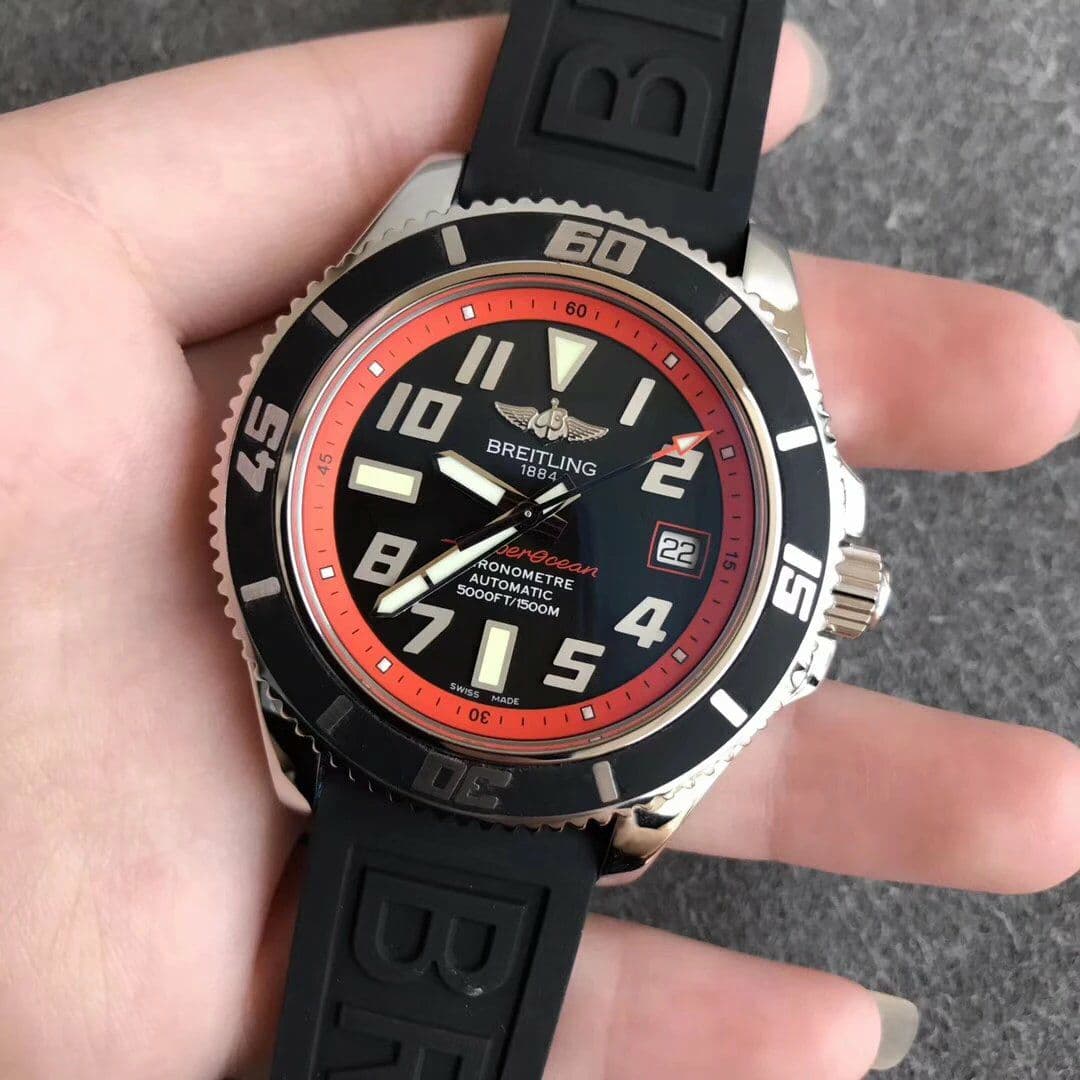 Breitling SuperOcean II 42mm SS/RU Blk/Red ZF Asia 2836