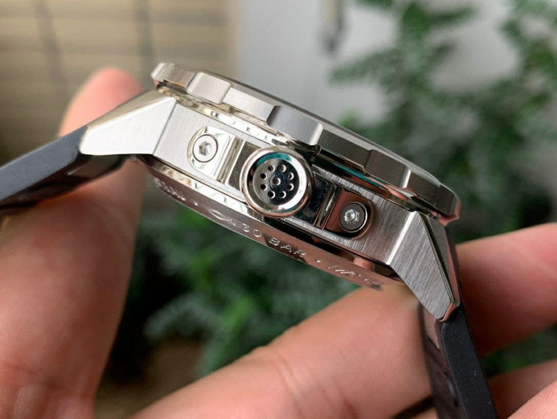 Aquatimer Chrono Bronze IW379503 1:1 Best Edition Blue Dial on Black Rubber Strap