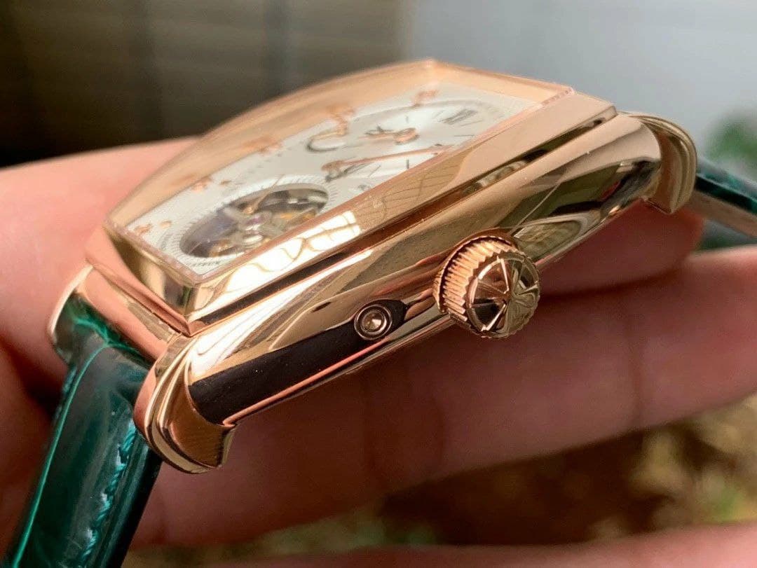 Malte Tourbillon SS Skeleton Silver Dial on Black Leather Strap 1:1 Best Edition Version