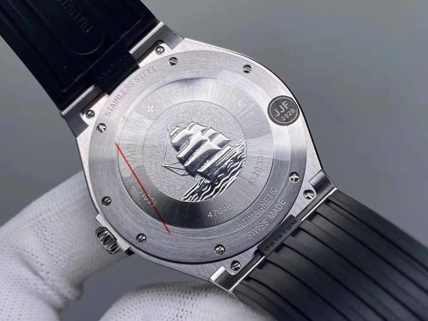 OVERSEAS SS 1:1 BEST EDITION BLACK TEXTURED DIAL ON BLACK RUBBER STRAP OVERSEAS SS 1:1 BEST EDITION BLACK TEXTURED DIAL ON BLACK RUBBER STRAP