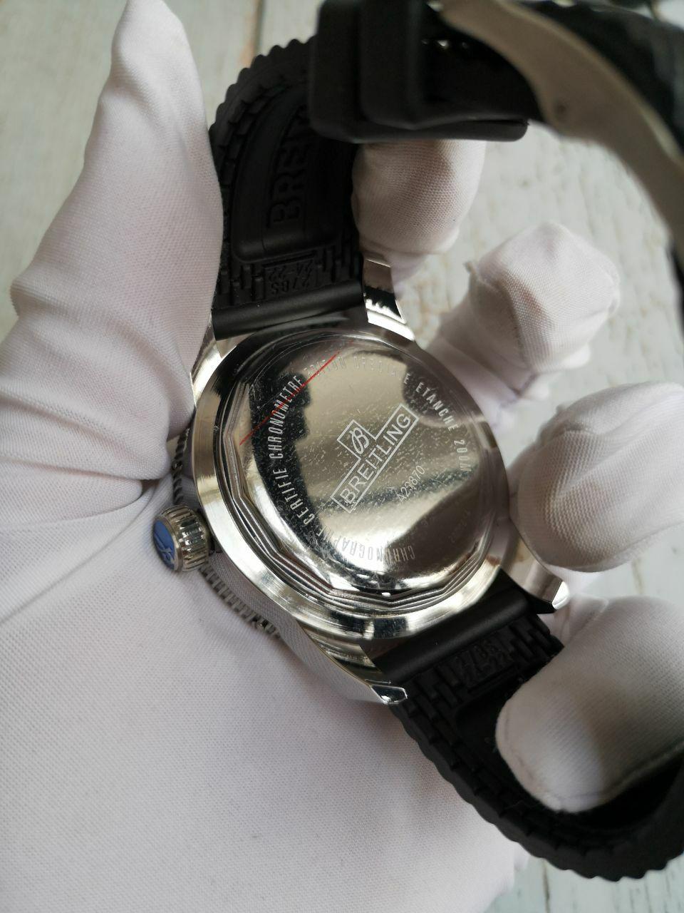 Breitling Chronometr Black Rubber Strap