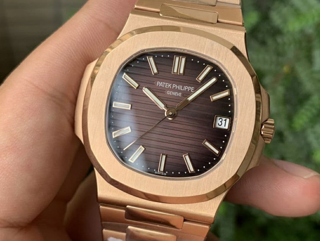 Nautilus 5711/1R PPF 1:1 Best Edition Brown Textured Dial on RG Bracelet 324CS Nautilus 5711/1R PPF 1:1 Best Edition Brown Textured Dial on RG Bracelet 324CS