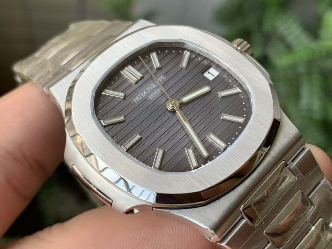 Nautilus 5711/1A PPF 1:1 Best Edition Grey Textured Dial on SS Bracelet 324CS V4