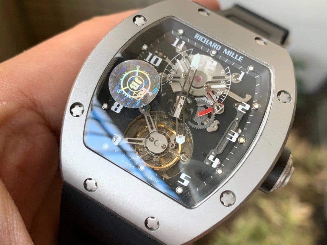 RM001 Tourbillon Brushed SS JBF Best Edition Black Dial on Black Leather Strap RM001 Tourbillon Brushed SS JBF Best Edition Black Dial on Black Leather Strap