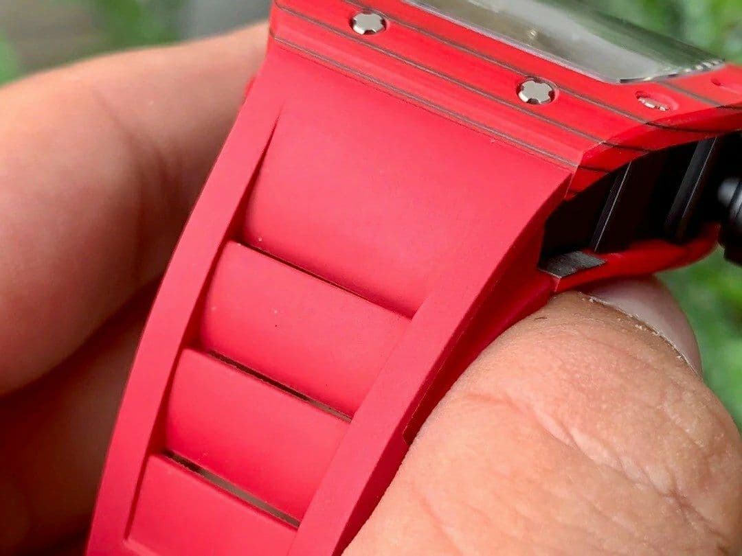 RM052-01 Tourbillon PVD Red Bezel JBF Best Edition Skeleton Dial on Red Rubber Strap RM052-01 Tourbillon PVD Red Bezel JBF Best Edition Skeleton Dial on Red Rubber Strap