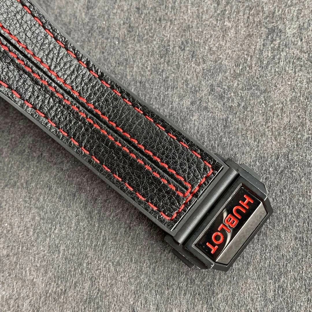 Big Bang Ferrari Unico Black Ceramic V6F Best Edition Skeleton Dial on Black Gummy Strap HUB1288 Big Bang Ferrari Unico Black Ceramic V6F Best Edition Skeleton Dial on Black Gummy Strap HUB1288