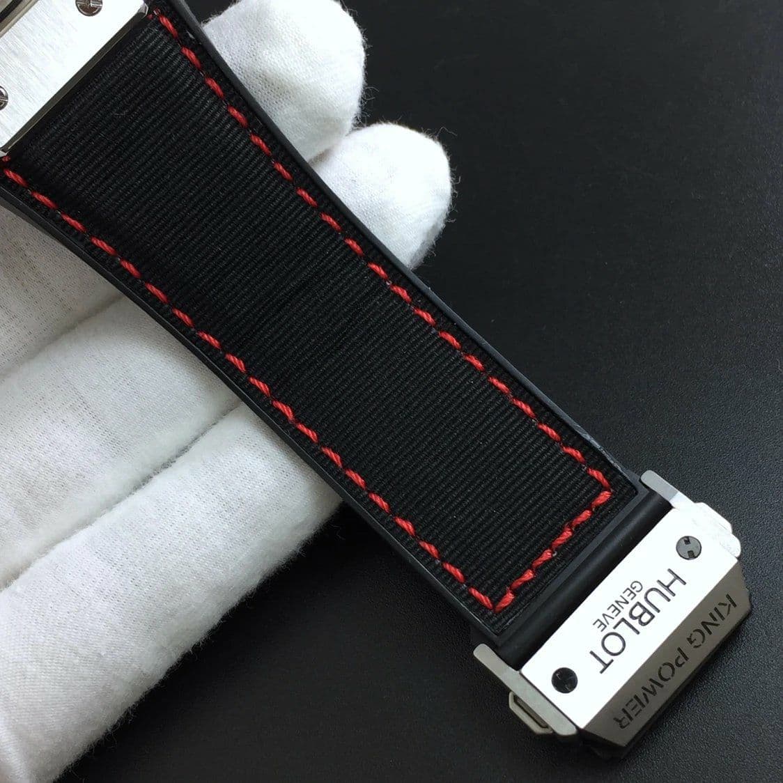 Big Bang Ferrari F1 Carbon Fiber V6F Limited Edition Black/Red Dial on Black Leather Strap HUB4100