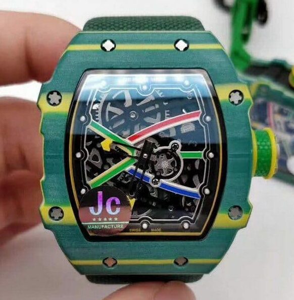 RM 67-02 Sprint Skeleton Dial on Green Nylon Strap 6T51 RM 67-02 Sprint Skeleton Dial on Green Nylon Strap 6T51