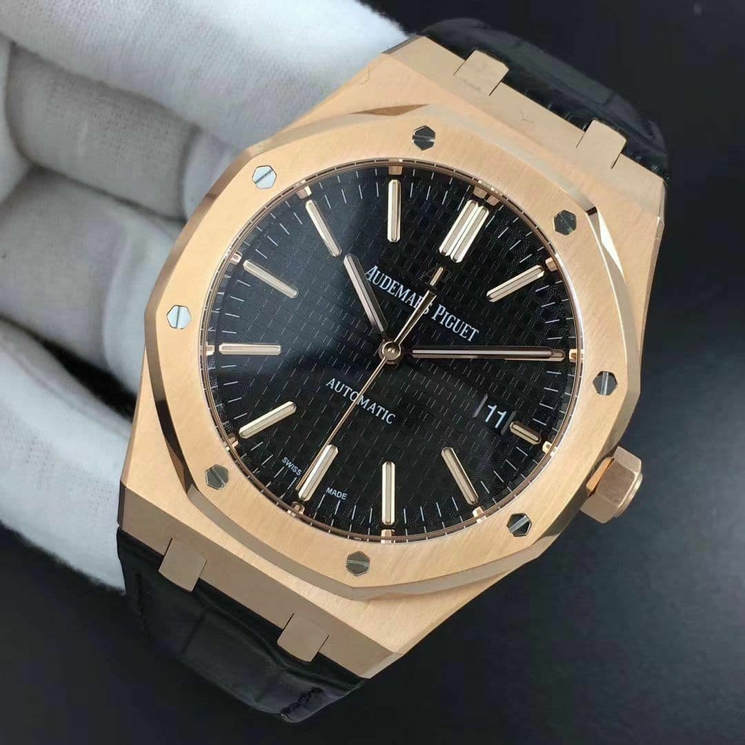 Royal Oak 15400 RG/LE Black OMF MY9015 Mod 3120 Royal Oak 15400 RG/LE Black OMF MY9015 Mod 3120