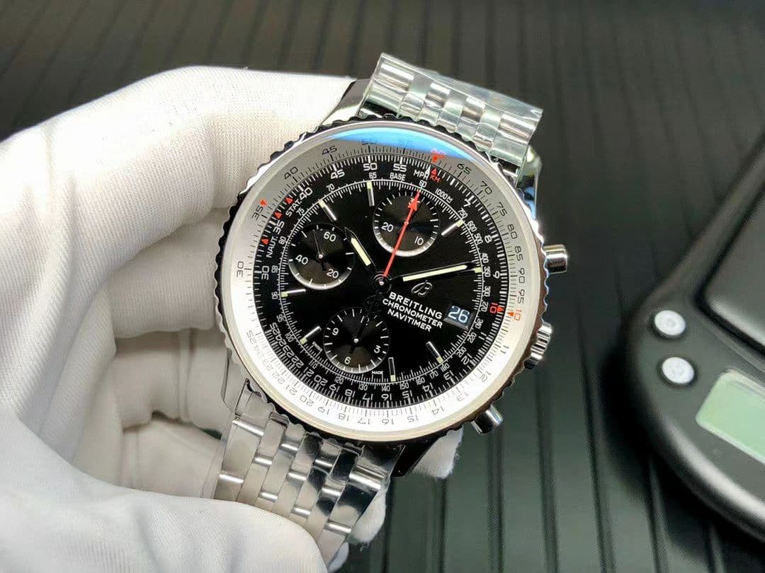 Breitling Navitimer Chronograph 41 SS/SS Black KOR 7750