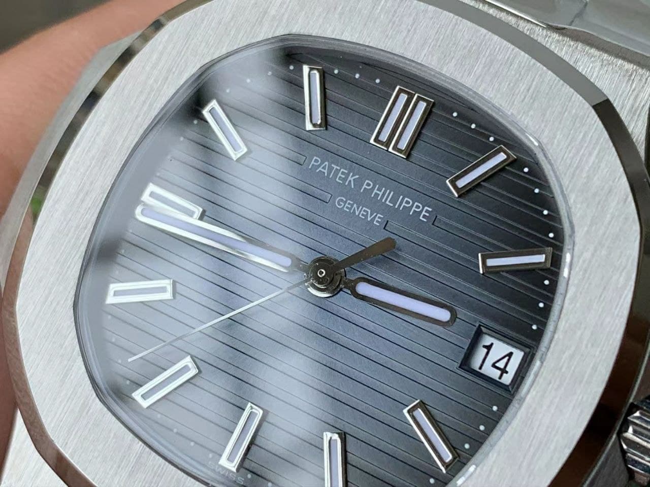 Nautilus 5711/1A 3KF 1:1 Best Edition Blue Textured Dial on SS Bracelet A324 Super Clone V2 Nautilus 5711/1A 3KF 1:1 Best Edition Blue Textured Dial on SS Bracelet A324 Super Clone V2