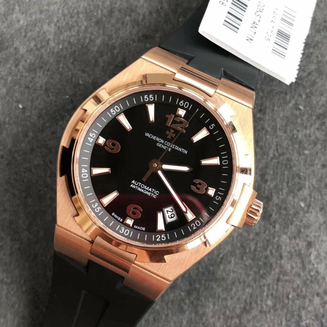 Vacheron Constantin 1:1 Best Edition Overseas RG/LE Grey/Stk Vacheron Constantin 1:1 Best Edition Overseas RG/LE Grey/Stk