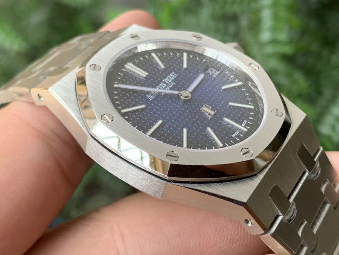 AP0634B - Royal Oak Jumbo 15202IP SS/SS Smoked Blue KZF A2121